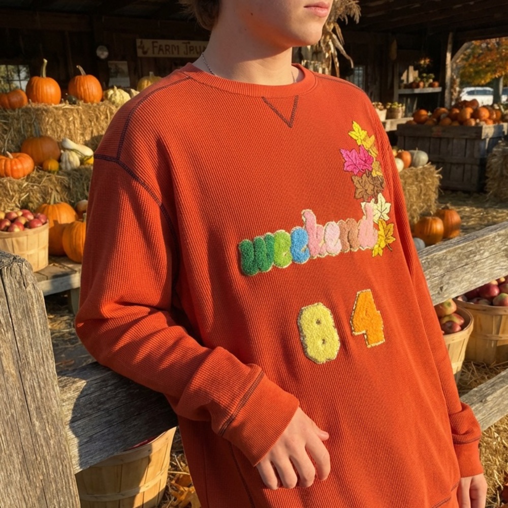Under Armour Red Crewneck Waffle Thermal Size 2XL